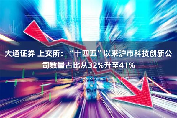 大通证券 上交所：“十四五”以来沪市科技创新公司数量占比从32%升至41%
