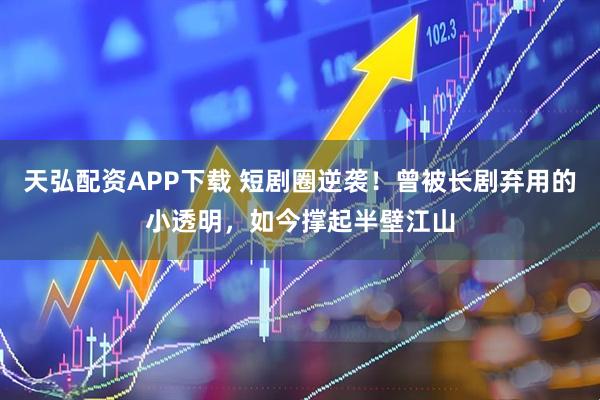天弘配资APP下载 短剧圈逆袭！曾被长剧弃用的小透明，如今撑起半壁江山